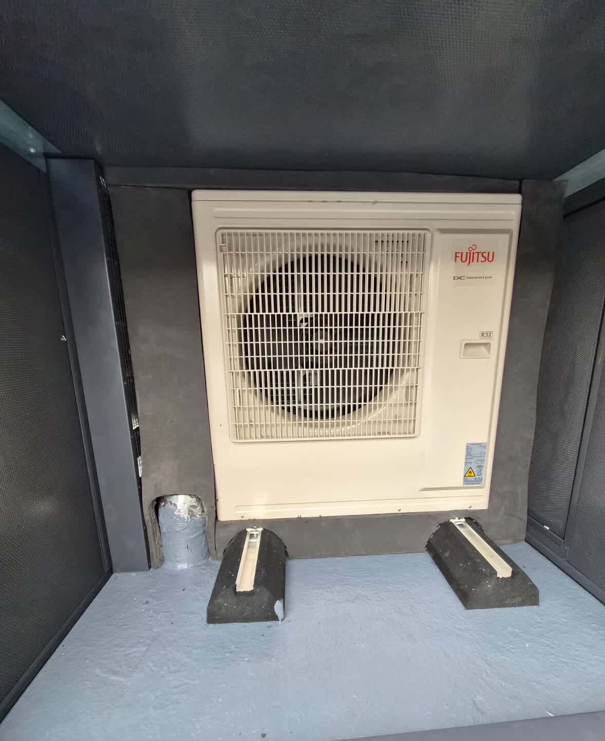 Condenser Unit before Enclosure